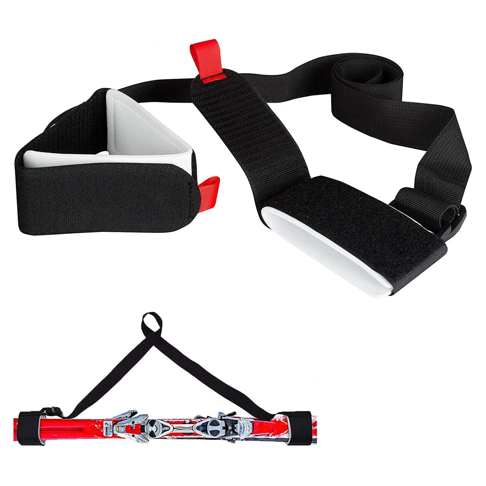 Custom  Ski Shoulder Strap Handheld Dual Ski Strap Nylon EVA Strap Adjustable Multi-Function Strap Customised Ski Strap