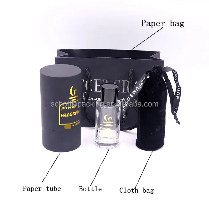 Empty glass perfume bottle 30ml 50ml 100ml perfume bottle cosmetic fragrance oil glass perfume bottles with box packaging 50ml