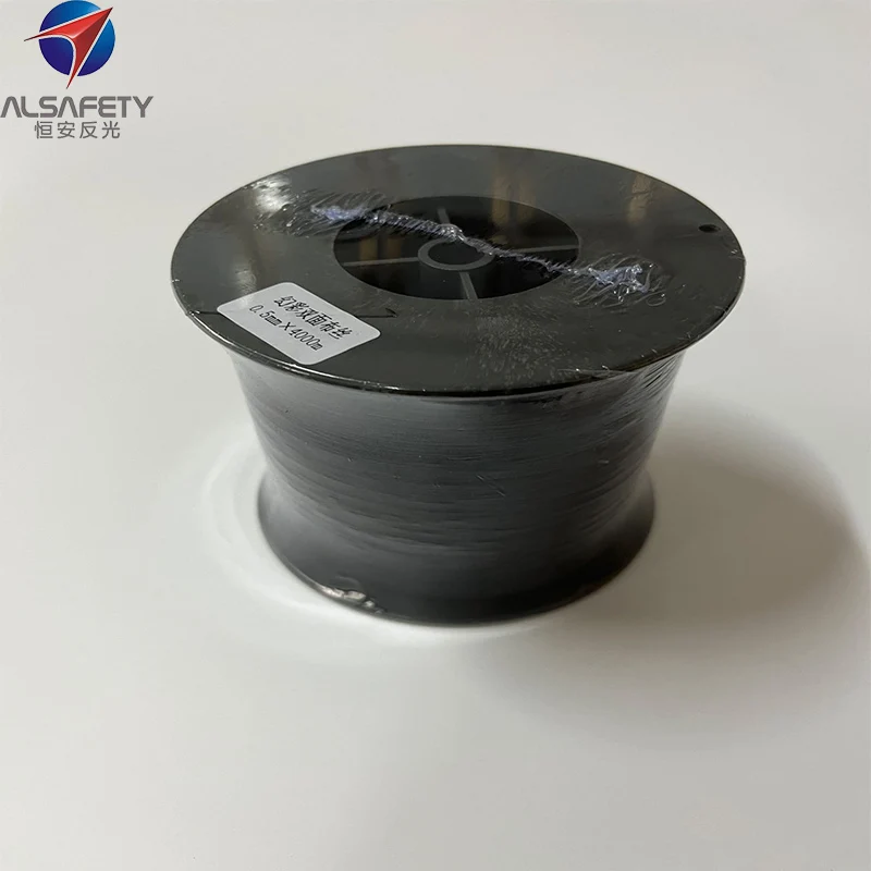 High Visibility Rainbow reflective yarns two sides threads for woven tape and garments