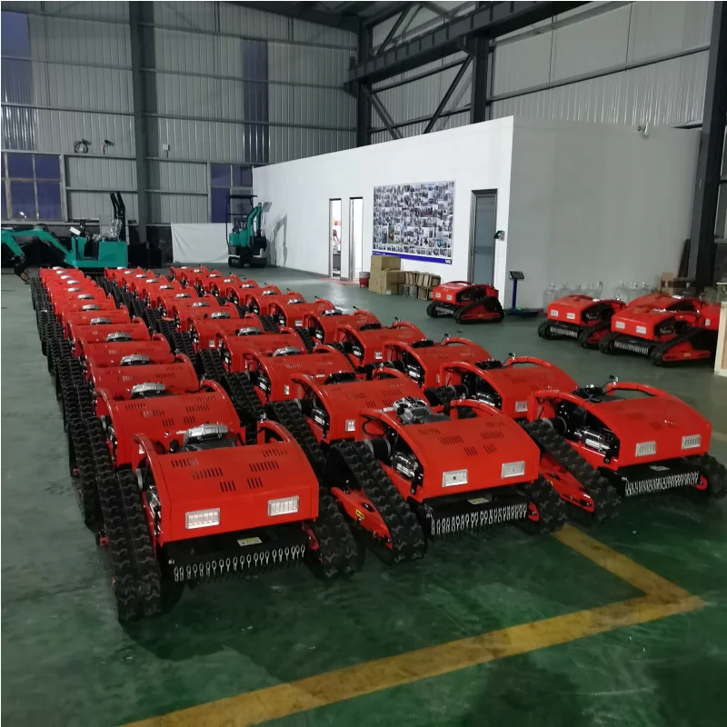 Gasoline Type Cordless Rubber Agricultural Machinery Farm Crawler Rotary Tractor Tiller robot lawn mower