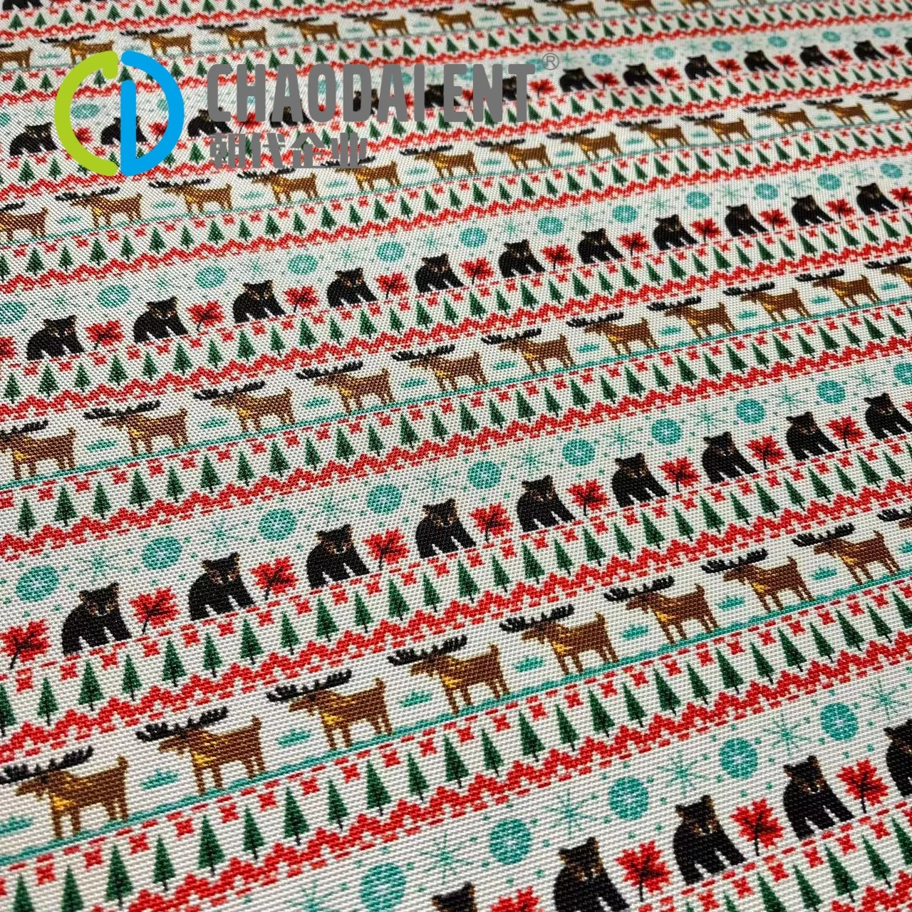 GRS Certified 1000D*900D Guzhi Oxford Fabric 100%Recycled Polyester Custom PU And Printed Fabric