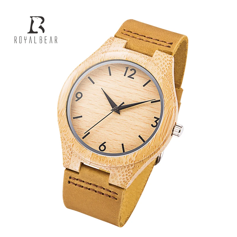 Custom logo women men minimalist unique wood bamboo
