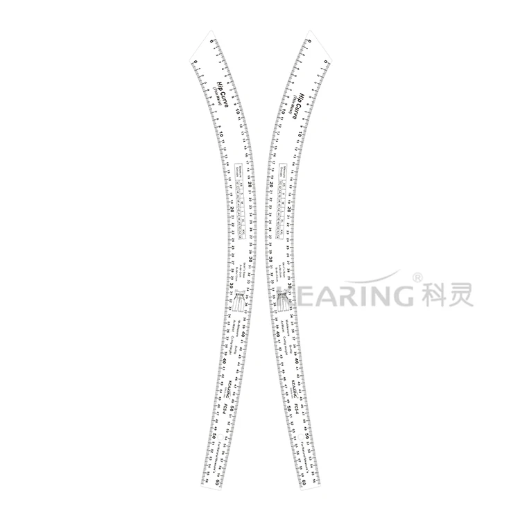 Kearing Kearing Manufacturer New Tailoring Template Curves Ruler Set for Fashion Design    # FCS-KIT