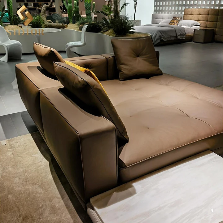 Italian modern luxury velvet genuine leather microfiber sofa 3-5 seater sofa set furniture living room furniture big sofa