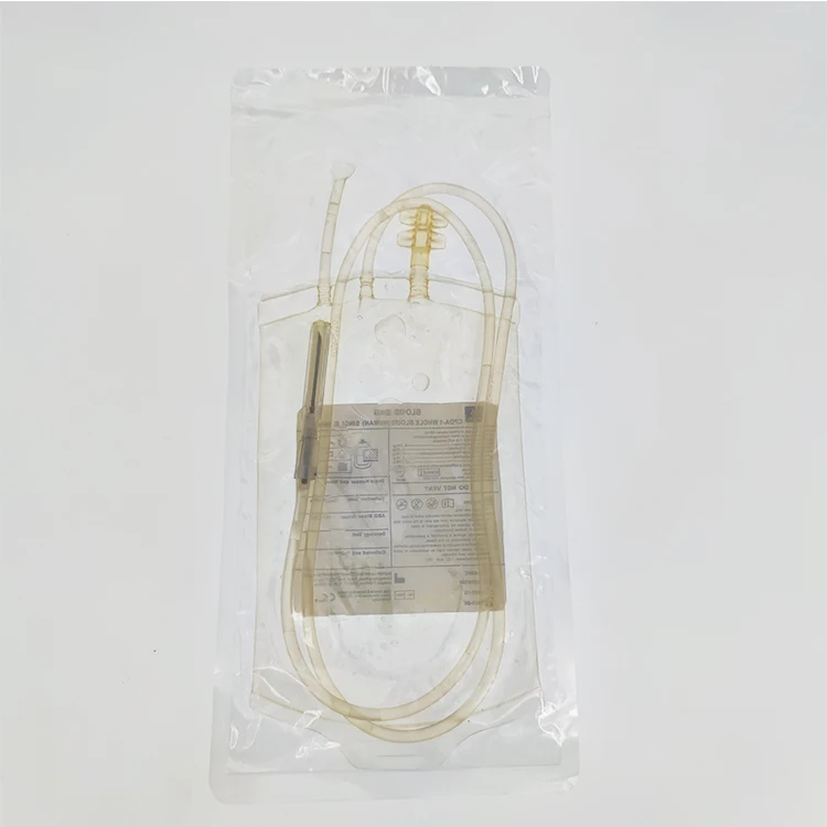 Medical double triple blood collection bag