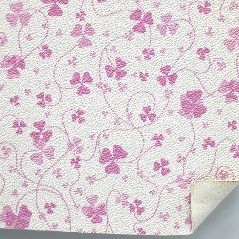 Perforated pattern pu embossed pig skin leather wenzhou leather