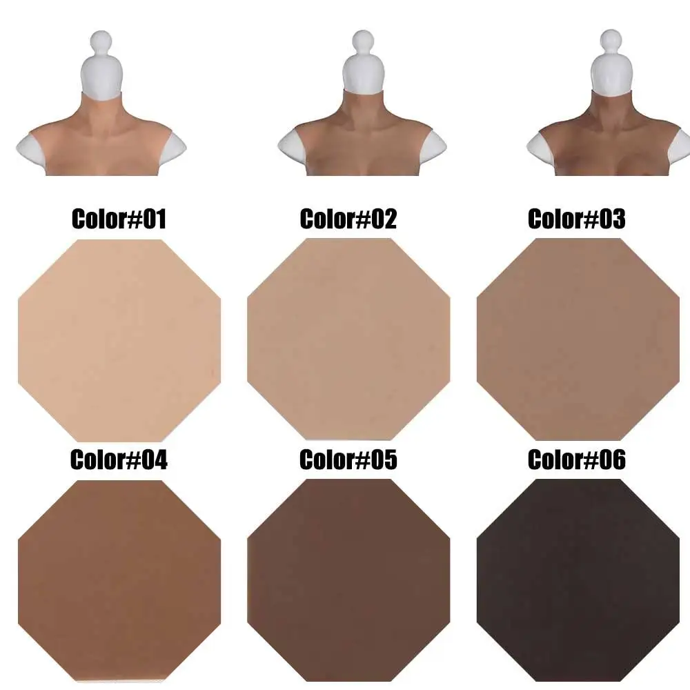 New artificial Realistic Female Mask With liquid Silicone Breast Forms boobs For Crossdresser Cosplay Drag queen