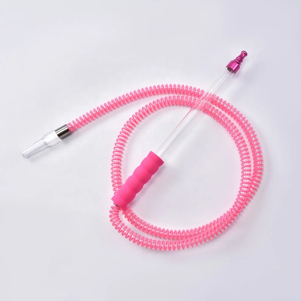 High Grade Hookah Shisha Smoking Pipe Shisha Hose Silicone Hookah Hose with sponge acrylic Handle