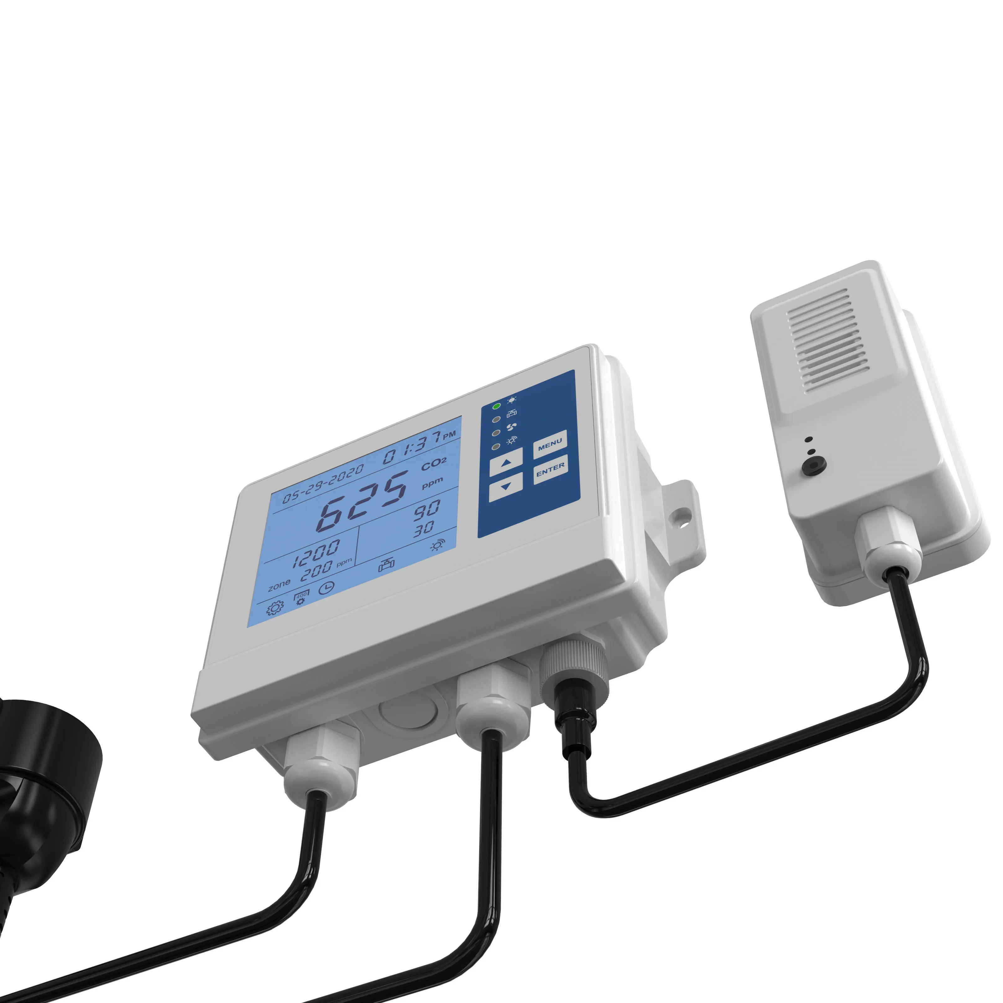 Split Carbon dioxide controller,  Wall-mounted CO2 controller for mushroom to control the fan /co2 Valve