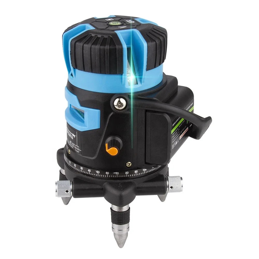 NOYAFA 5 lines 3D lazer level machine Green Beam 360 tool 12 lines 4D rotary laser levels