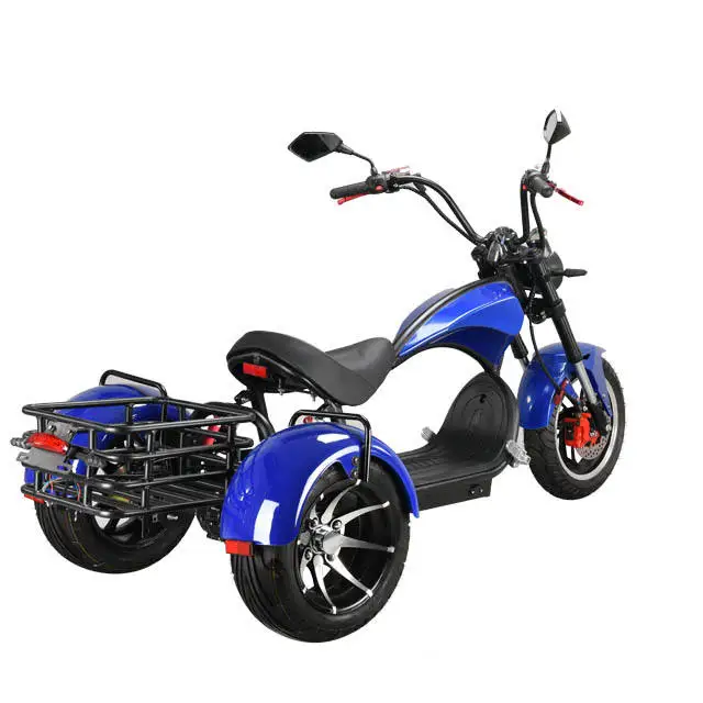 Fat tire three-wheel electric cargo scooter 60v 3000w electric motorcycle