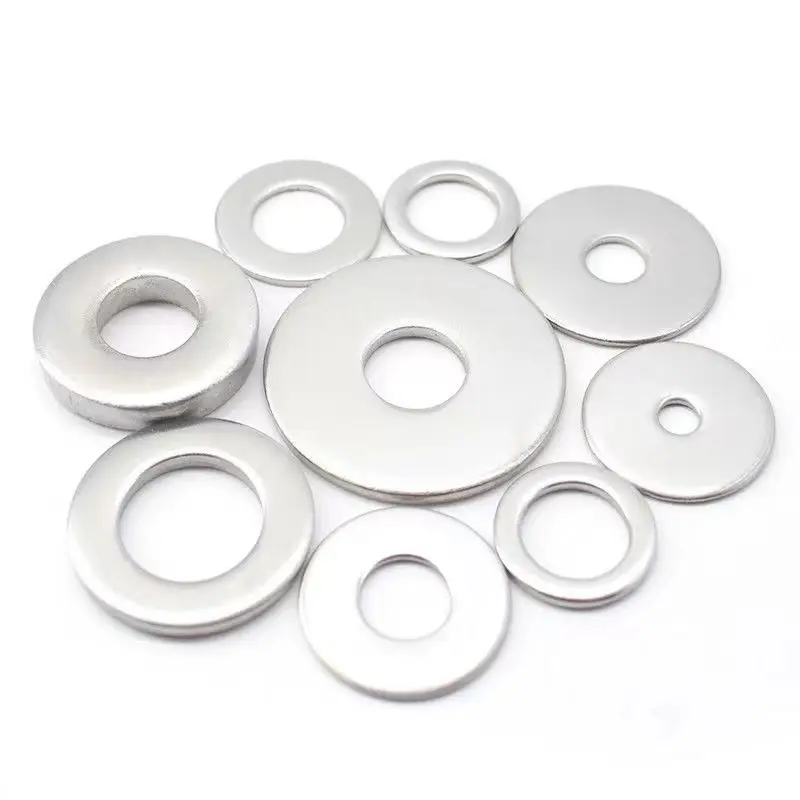 Factory supply stainless steel ss304 ss316 flat washer M2-M24 plain washer