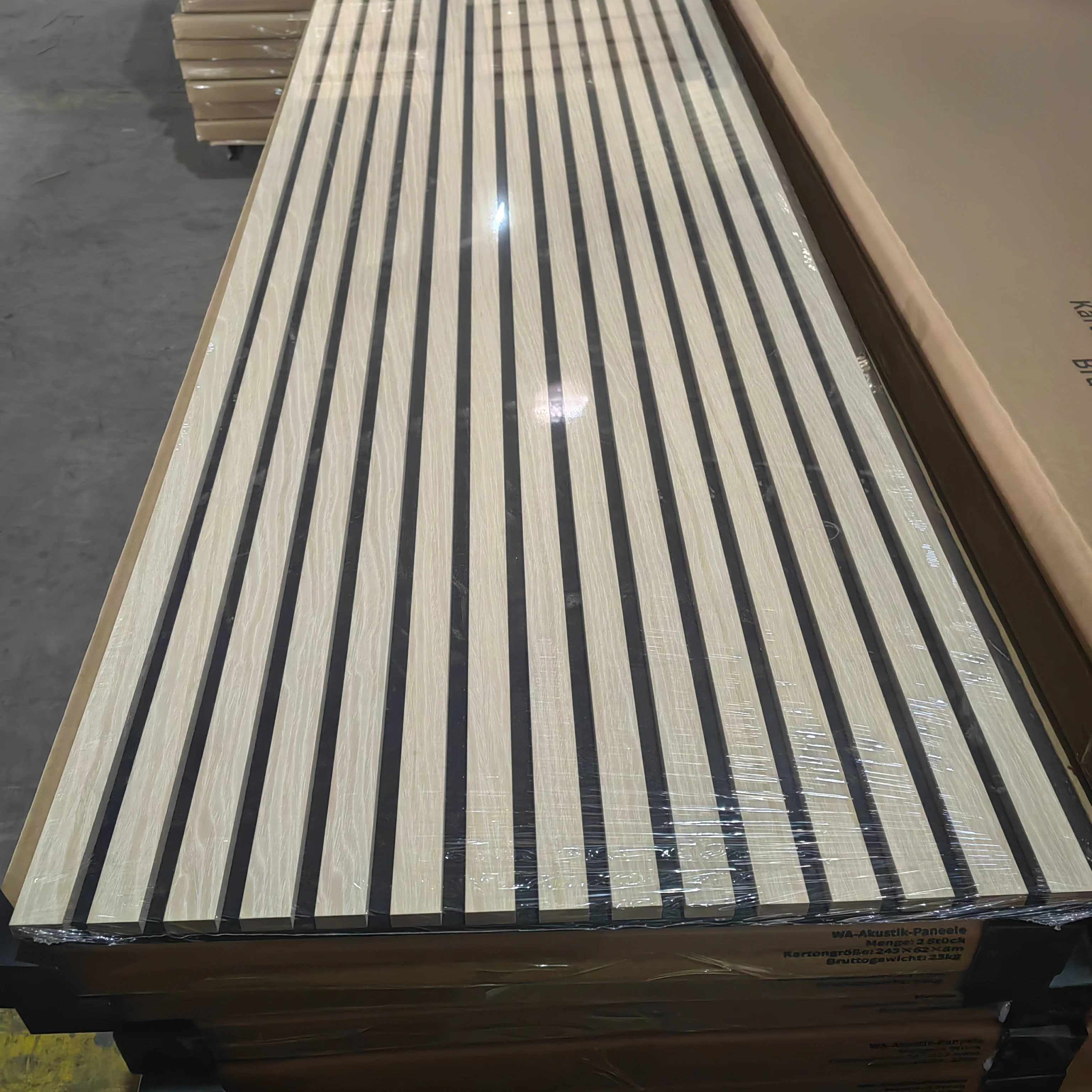 High quality soundproof wall panels MDF akupanel wood slatted wall acoustic felt panels for interior decoration Wall And Ceiling