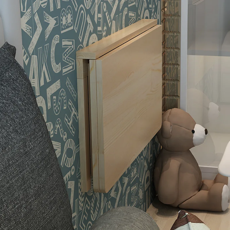 Manufacturer wholesale Murphy Desk Laptop Foldable Float Wall Mounted Dining Table Shelf for Small Space Saver