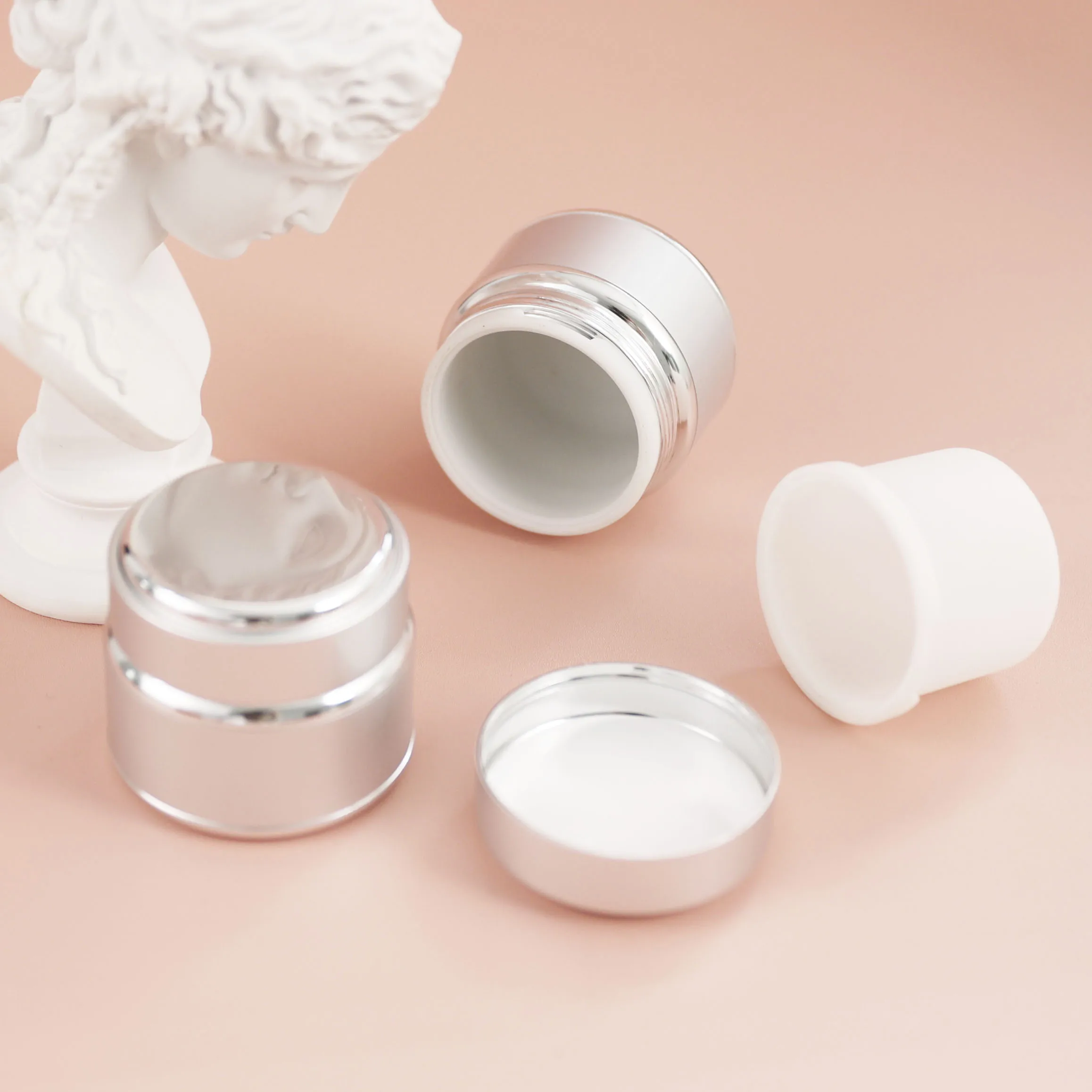 50g Refillable Eco Friendly Cosmetic Jar Container Replaceable Cream Jar Sustainable Cosmetic Packaging For Skin Care
