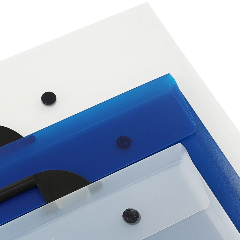 New Items Office Stationery Customized Document Bag Transparent Handle File Folder