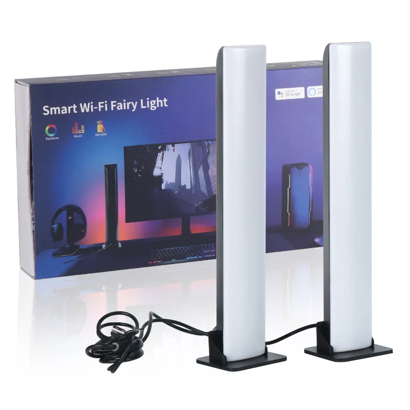 Music Sync Led Disco Night Club Bar Scanning Beam Lights RGB Atmosphere Lamp TV Wall Computer Game Room Decorate Night Lights