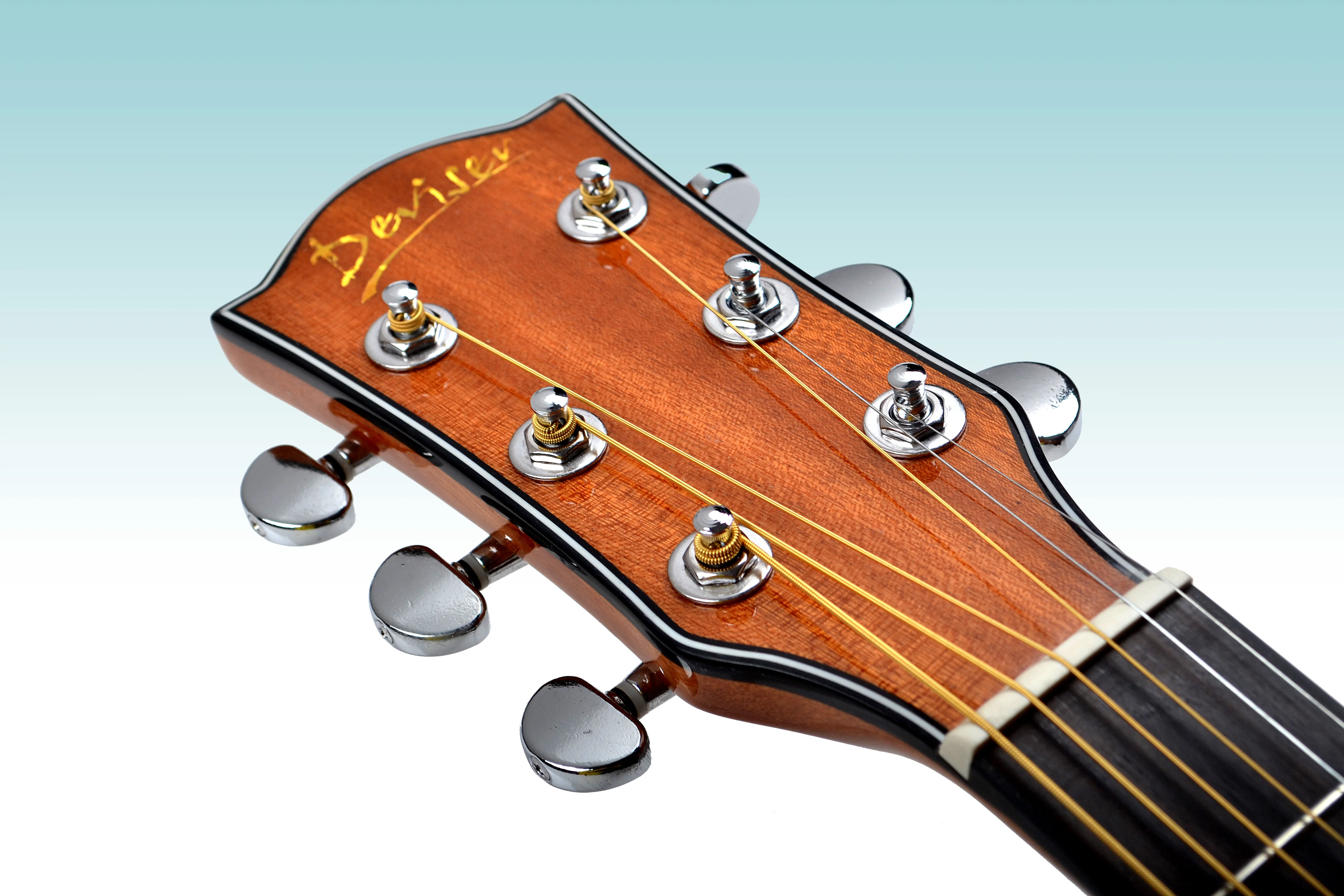 Acoustic Guitar Musical Instrument Guitar Factory Inlay Bamboo Vines Music,vines Music High Gloss Manhogany Dia-cast Rosewood