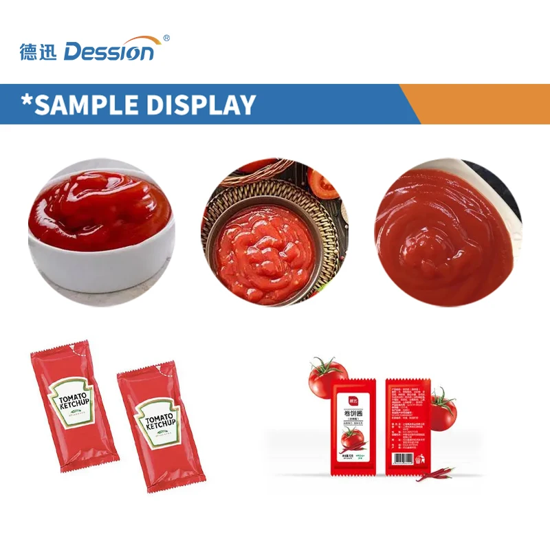 In Stock Automatic Small Tomato Paste Filling and Sealing Packing Machine Ketchup Sachet Packaging Machine