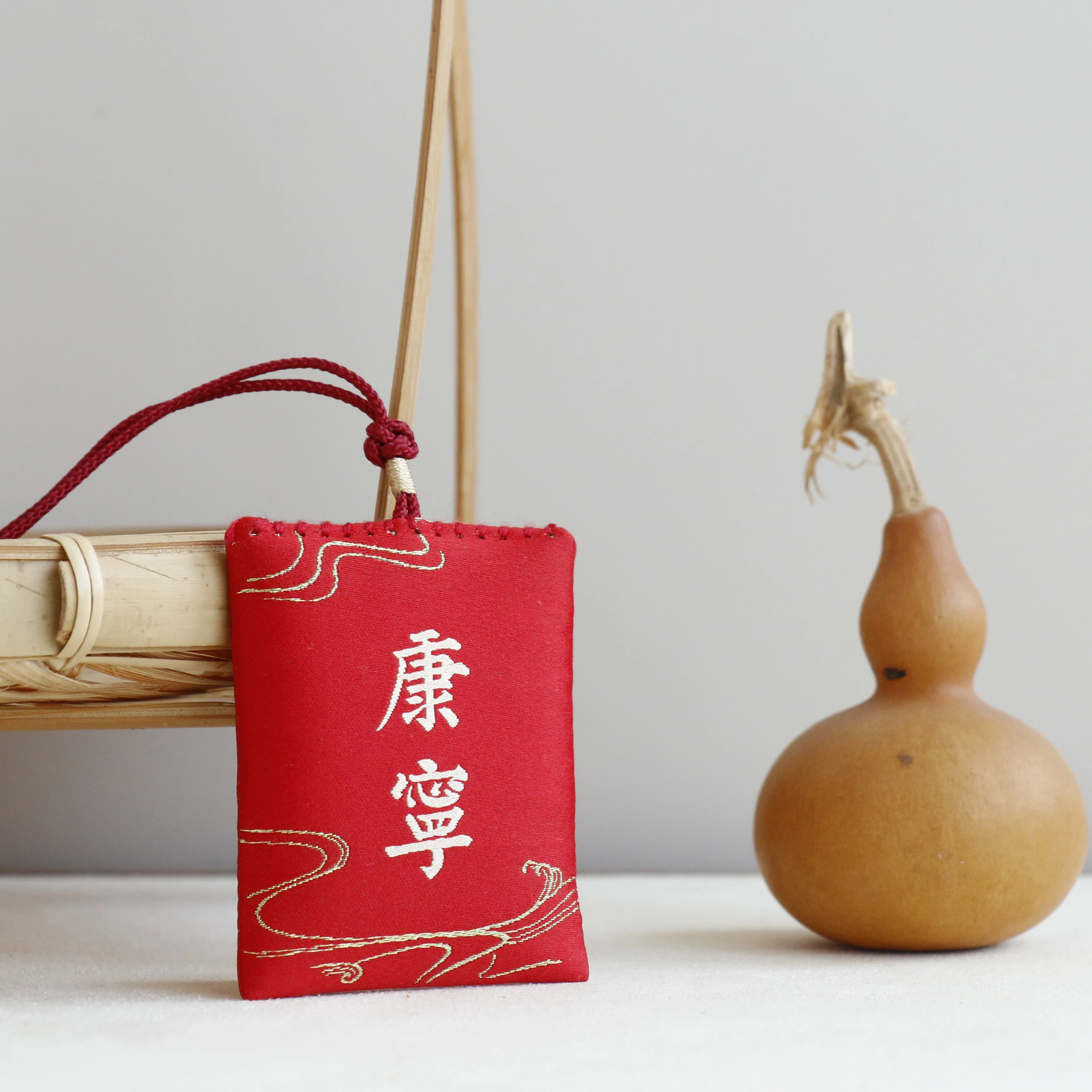 Hot Omamori Pray Fortune Guard Talisman Pendant Keychain Phone Charm Couple Gift Beauty Health Safe Love Transparent Wealth Bag