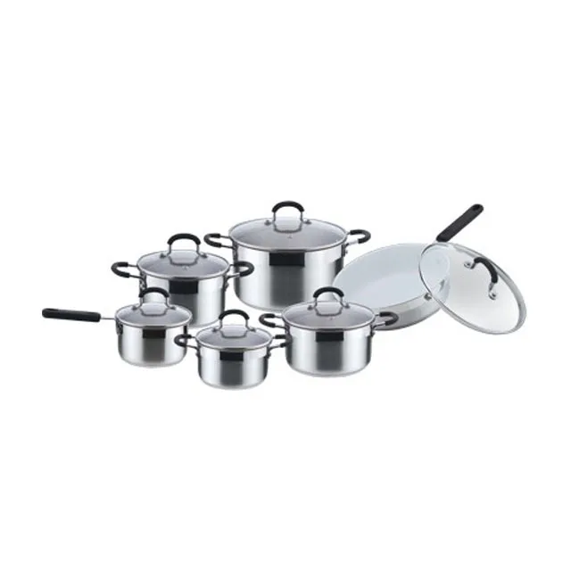 Best Grand Sufuria 7pc Cookware Set Fancy Kichen Set Cookware United Surgical Steel Cookware Pots and Pans