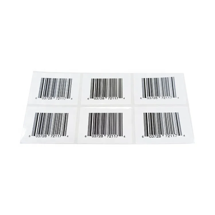 Wholesale  Custom Logo Printing Barcode Label Self Adhesive Paper Label Sticker