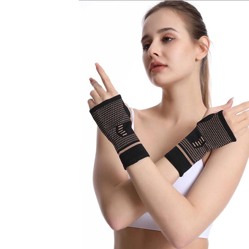 Wrist Brace Copper Infused Carpal Tunnel Wrist Brace, Wrist Support for Arthritis,Tendonitis, Sprain, Repetitive Strain