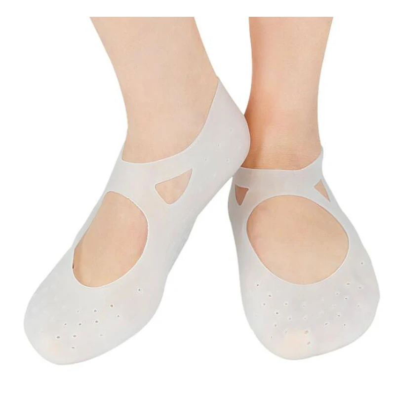 Soft gel Moisturizing Sock foot care foot pads Protector silicon heel gel socks For Pain Relief
