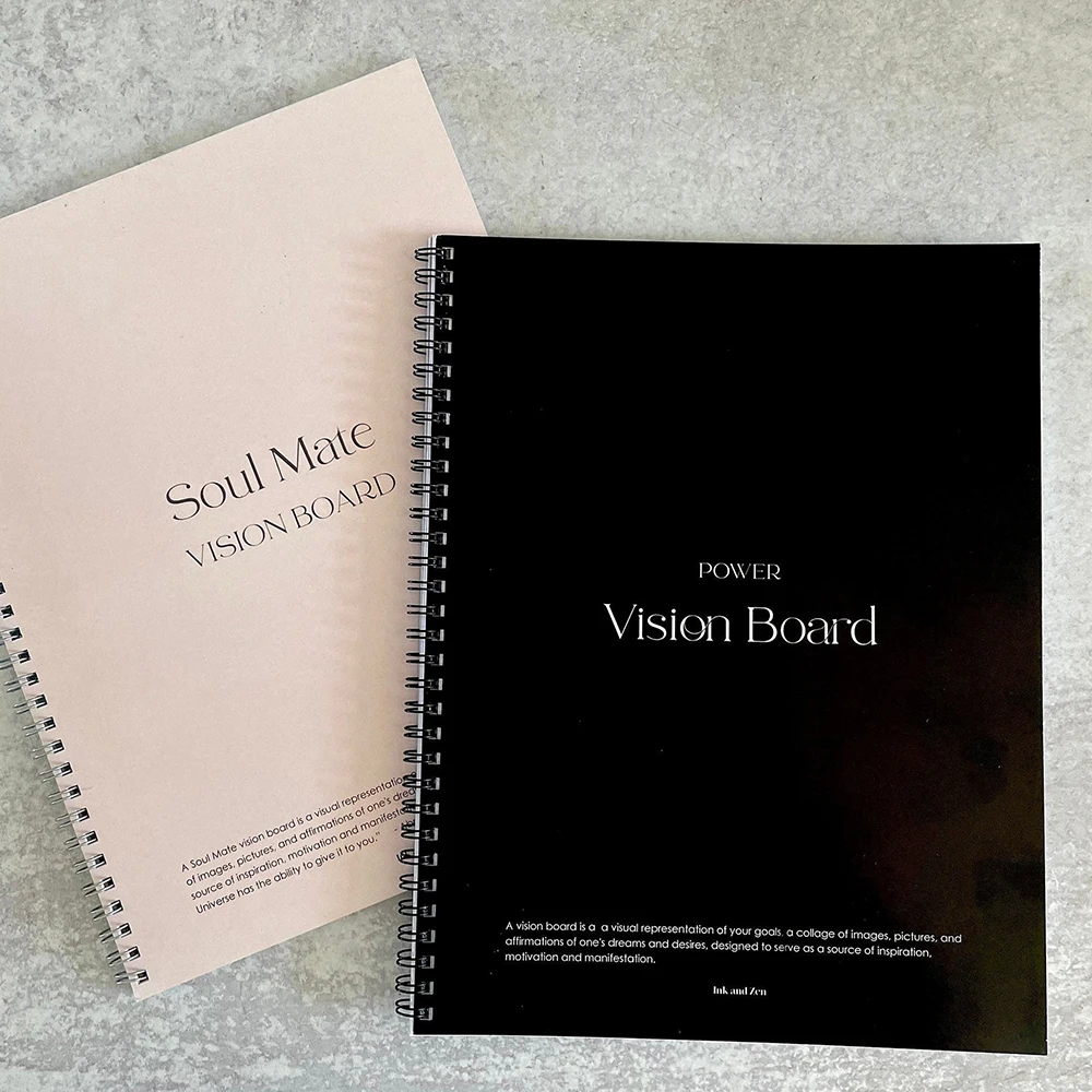 Manufacturer Custom Printing POWERFUL VISUALIZATION Vision Board Book Planner