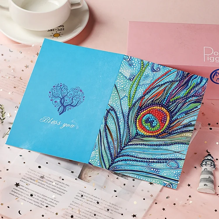 
Hot Style New Diamond Painting Postcard Children DIY Birthday Card Wedding Celebration Card 