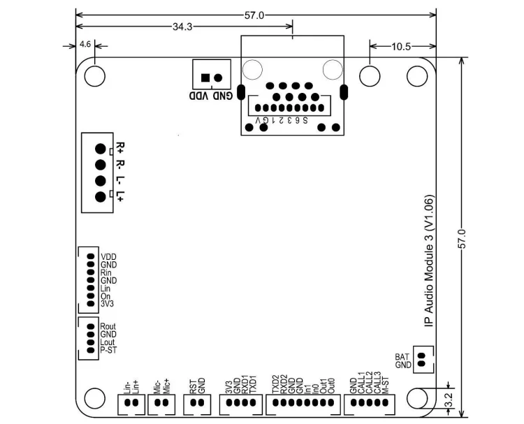 SINREY SIP2403V digital broadcasting and two-way intercom PCB board network audio pcb board