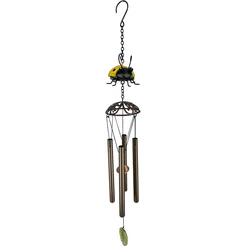 Creative metal ladybug wind chimes garden decoration
