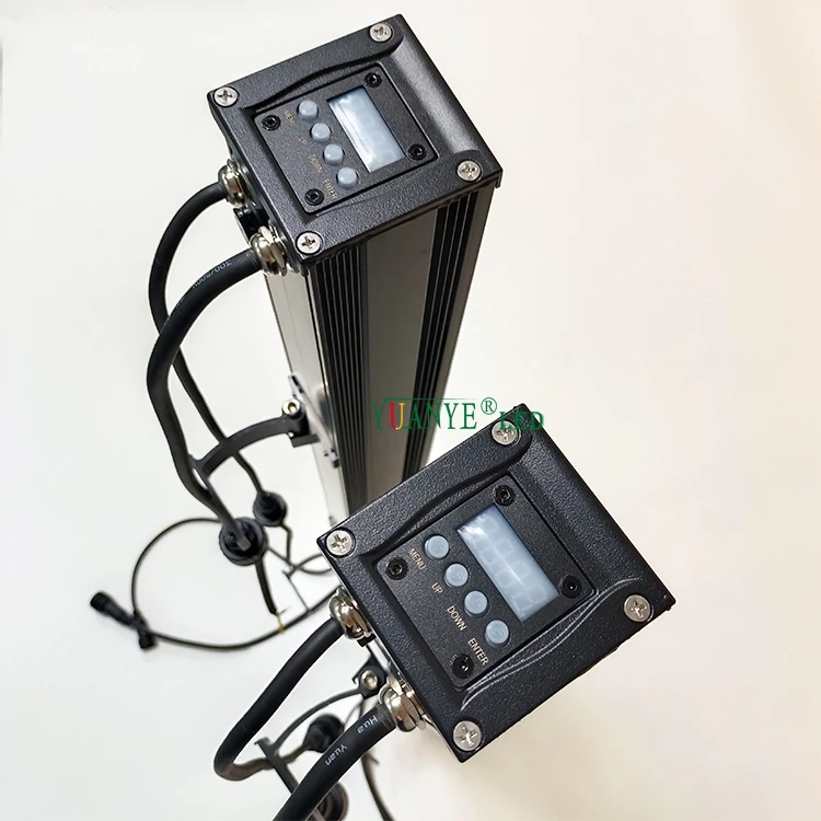 Permanent Street Lights Led Lighting Dmx512 With Digital Display And Buttons Facade Wall Washer Blue