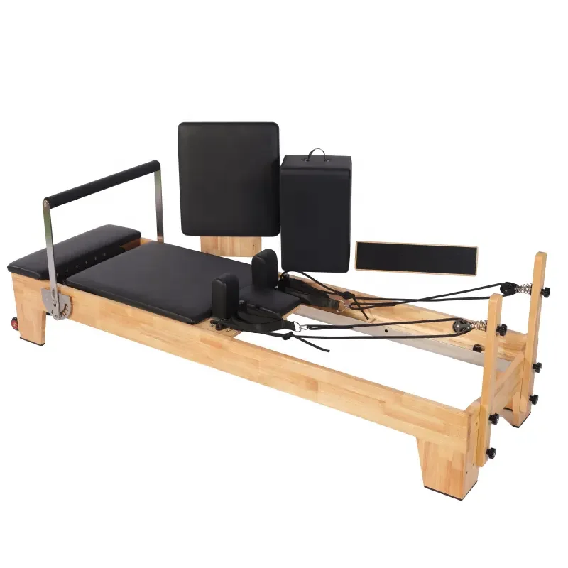 High Quality Oak Wood Pilates Reformer Gym Fitness Equipment Pilates Reformer