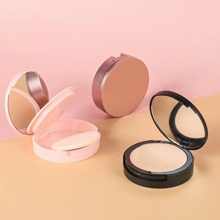 wholesale Custom Private Label Makeup Full Coverage Compact Pressed Contour Palette Face Matte Foundation Powder