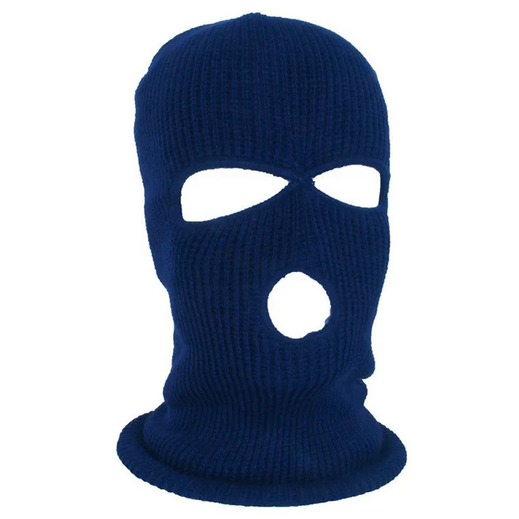 Winter Balaclava Jacquard Full Face Cover Neck Gaiter Masks 1 Hole Ski Mask Custom Logo