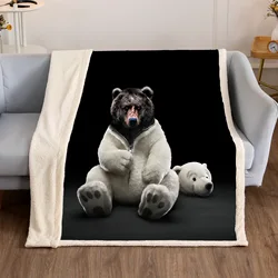 Custom Pattern Size Sofa Fleece Blanket Wholesale Sherpa Polar Wool Blankets For Winter