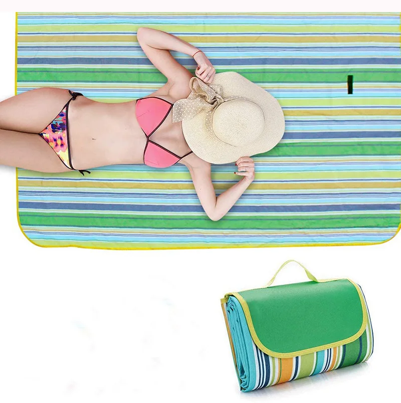 Blanket can Foldable Tote Bag,Extra Large Family Picnic Blanket,Waterproof Camping Mat Blanket for Outdoor Beach Travel
