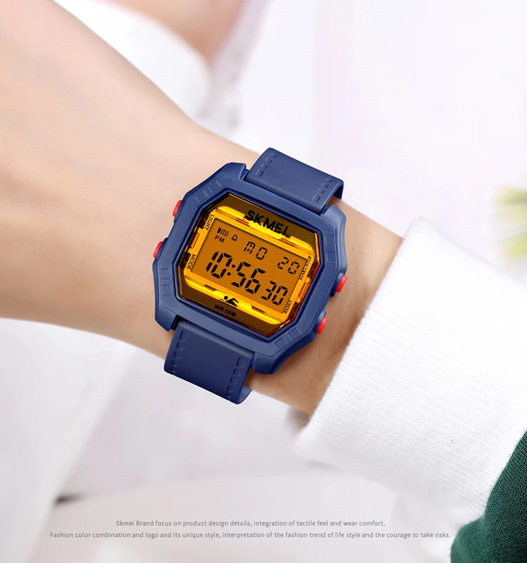 Skmei 1623 Japan Digital Watch Movement Luminous Sports Watches 50m Waterproof Men Wrist Watch Relogio Masculino kids