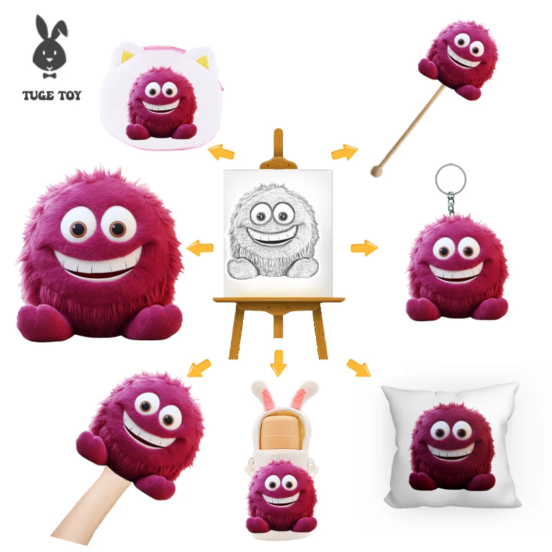 TUGE-Factory OEM ODM моющиеся другие мягкие игрушки животные аниме плюшевые