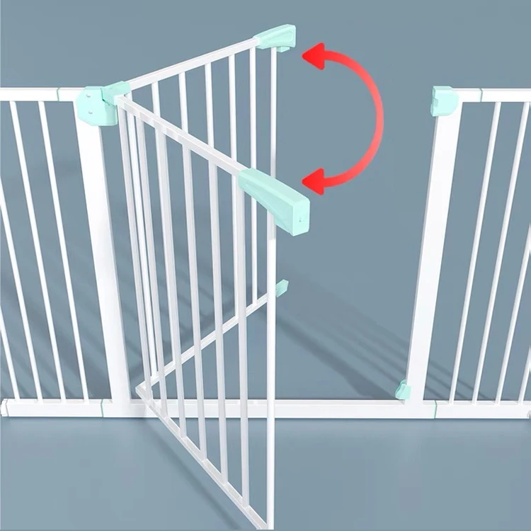 Iron Baby Safety Gate Fence Child Stair Door Barrier User Friendly Design High Strength Material For Kids Protection