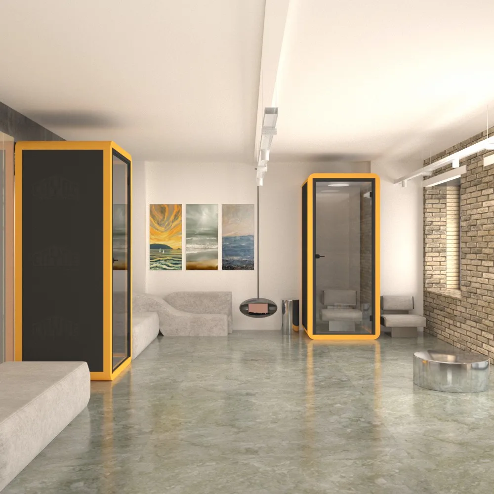 Soundproof meeting booth phone pod mute cabin conference room