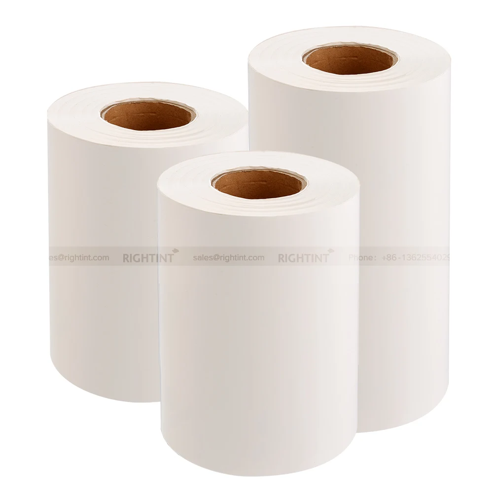 Silver Jumbo Roll Bopp Film Flexo Printing Vinyl Sticker Paper Wholesales  self-adhesive semi-gloss paper in jumbo roll
