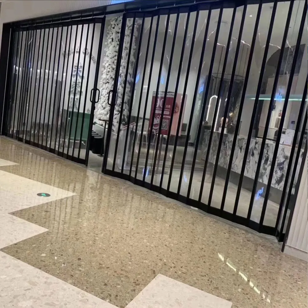 Factory Cheap Clear Plastic Accordion Sliding Doors Partition Commercial Shop White PC Polycarbonate Folding Door