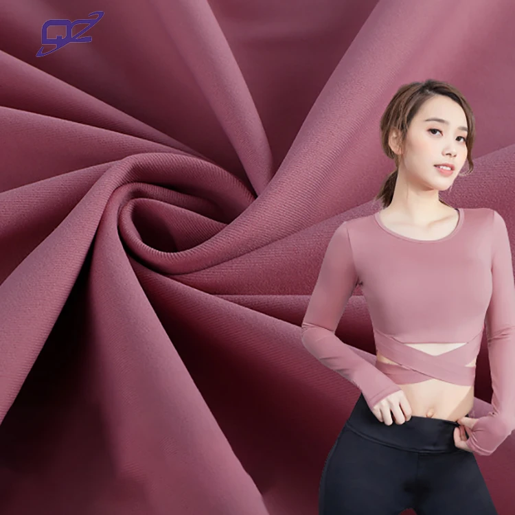 Custom 4 Way Stretch Solid Fabric 80 Nylon 20 Spandex Swimsuit Fabric For Sportswear