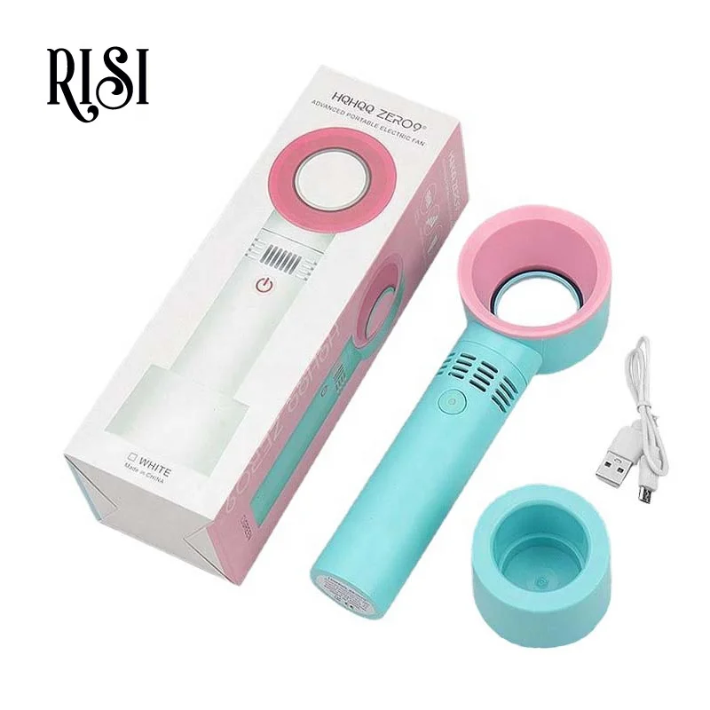 RISI Mini Fan Eyelash Portable Leafless Air Blower USB Mini Fans Eyelash Dryer for Eyelash Extension
