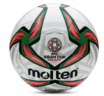 Wholesale molten pu leather custom logo size 5 thermal bonded soccer football ball