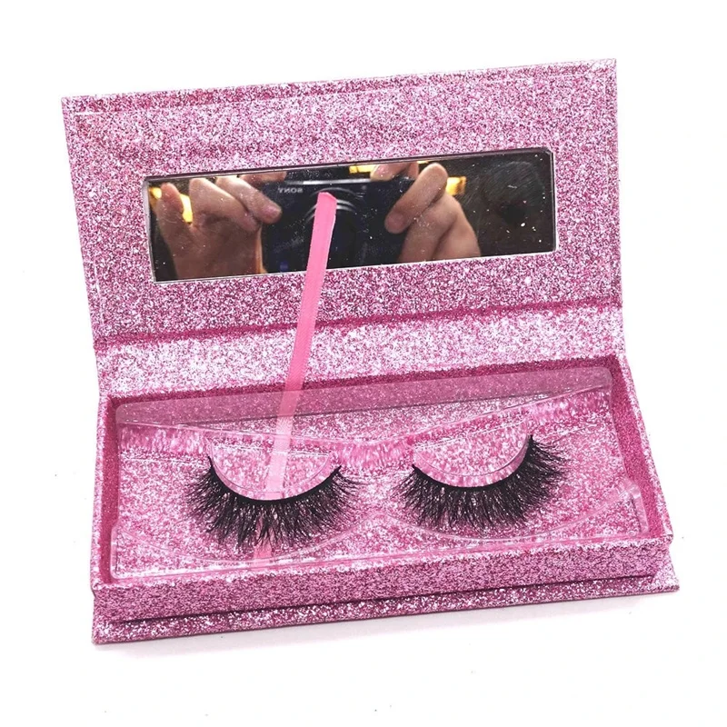 High quality custom pull out drawer eyelashes packaging box with clear window