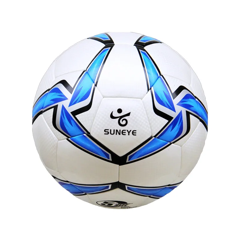 Suneye Customizable Size 5 Youth Soccer Ball Eco-Friendly Thermal Bonded PU PVC Rubber Sports Training Whole Sale Match Spots