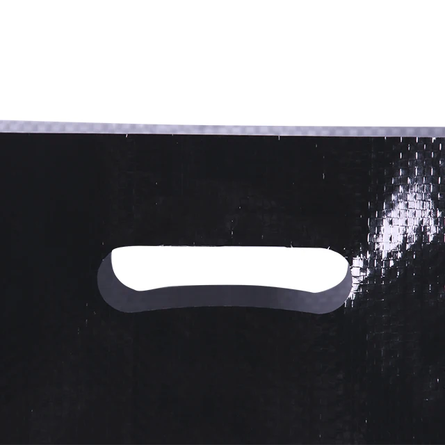 custom China Cut Handle PP Woven empty charcoal bags 5kg 10kg 15kg